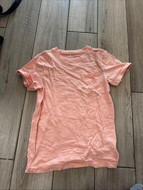 Janie and Jack Coral Pink Short Sleeve Pocket Tee